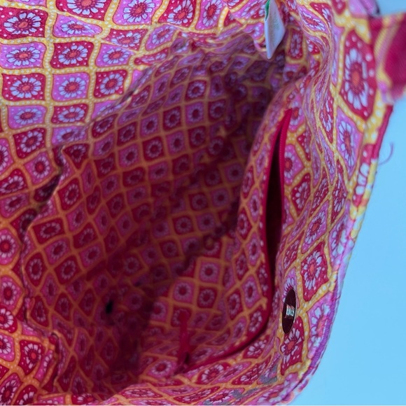 Vera Bradley Floral Paisley Tote Bag - Red and Pink - Picture 7 of 7